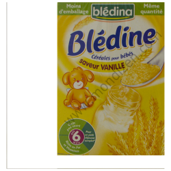 Blédine : saveur vanille : Vanilla-flavoured cereals : 500g	 