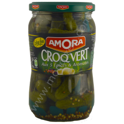 Amora : Croq'Vert : Cornichons fins : 220g