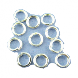 Clasps : open jump split : Rings connector : Silver plated